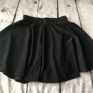 Black A-line Skirt
